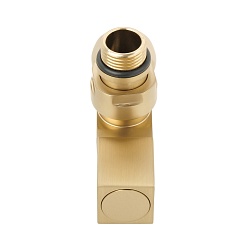 Кран для полотенцесушителя золото 1/2"M x3/4"F - фото товара