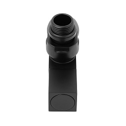 Кран для полотенцесушителя черный 1/2"M x3/4"F - фото товара