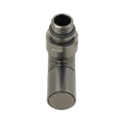 Кран для полотенцесушителя графит 1/2"M x3/4"F - фото товара