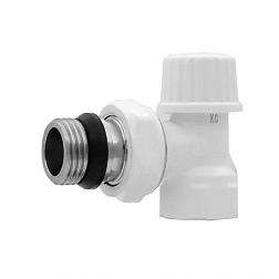 Вентиль настроечный угловой, нижний НР/ВР - фото товара