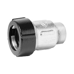 Муфта для соединения стальных и полимерных труб цанга с переходом на наружную резьбу - фото товара