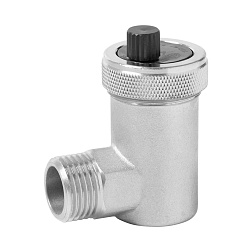 Воздухоотводчик боковой никелированный - фото товара