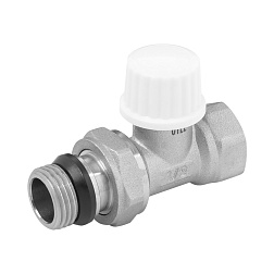 Вентиль настроечный прямой, нижний НР/ВР - фото товара