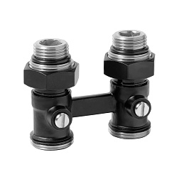 Вентиль для радиатора с шаровым затвором "Мультифлекс", прямой НР/НР - евроконус - фото товара