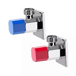 Кран угловой с отражателем VER-PRO (в блистере) HР/HР (пара) - фото товара