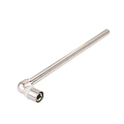 Пресс угольник радиаторный с хромированной латунной трубкой Ø15 мм - фото товара