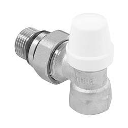 Вентиль настроечный угловой, нижний НР/НР - фото товара