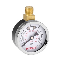 Манометр с верхним подключением - фото товара