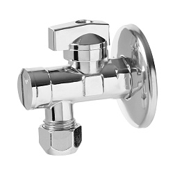 Кран угловой хромированный с фильтром LUX GANZER HР-цанга - фото товара