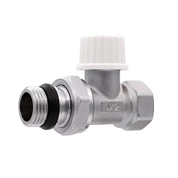 Вентиль настроечный прямой, нижний НР/ВР - фото товара