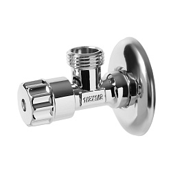 Вентиль угловой хромированный (в блистере) - фото товара