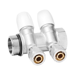 Коллекторы водоразборные с регулировочными вентилями и цангами - фото товара